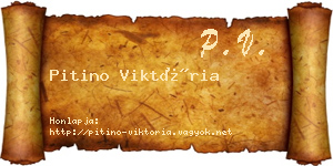 Pitino Viktória névjegykártya